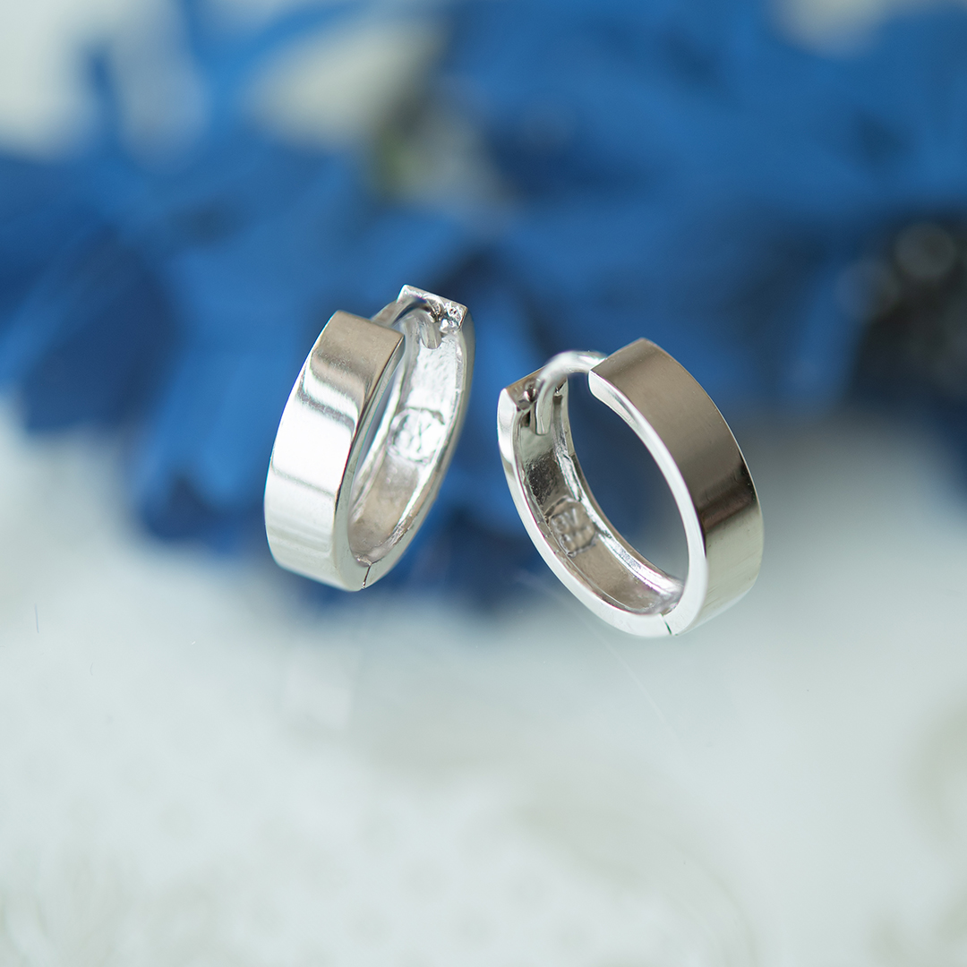 数量限定！】中折れピアス シルバー925ロジウムコーティング K10