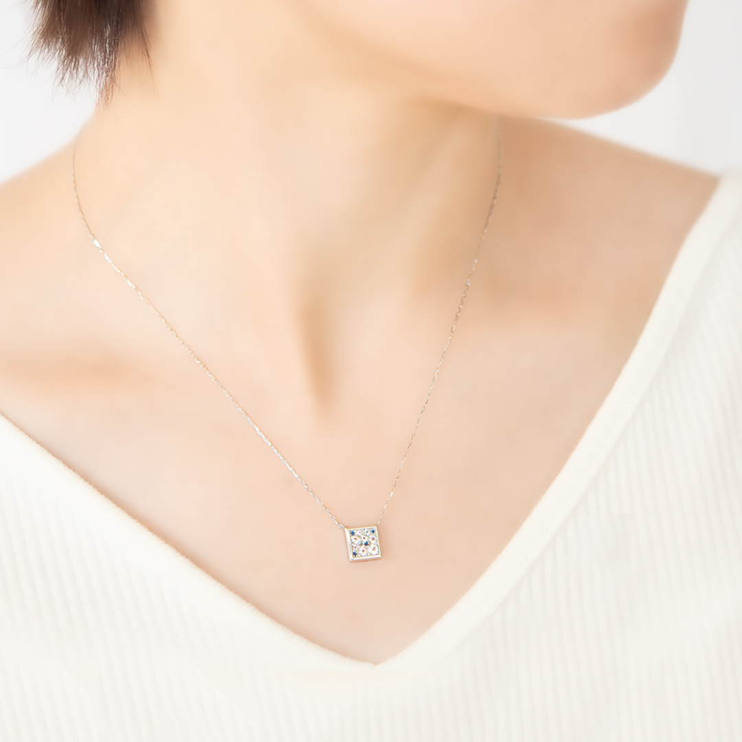 少し訳ありなのでお買得☆K10☆ブルーサファイア☆ホワイトゴールド