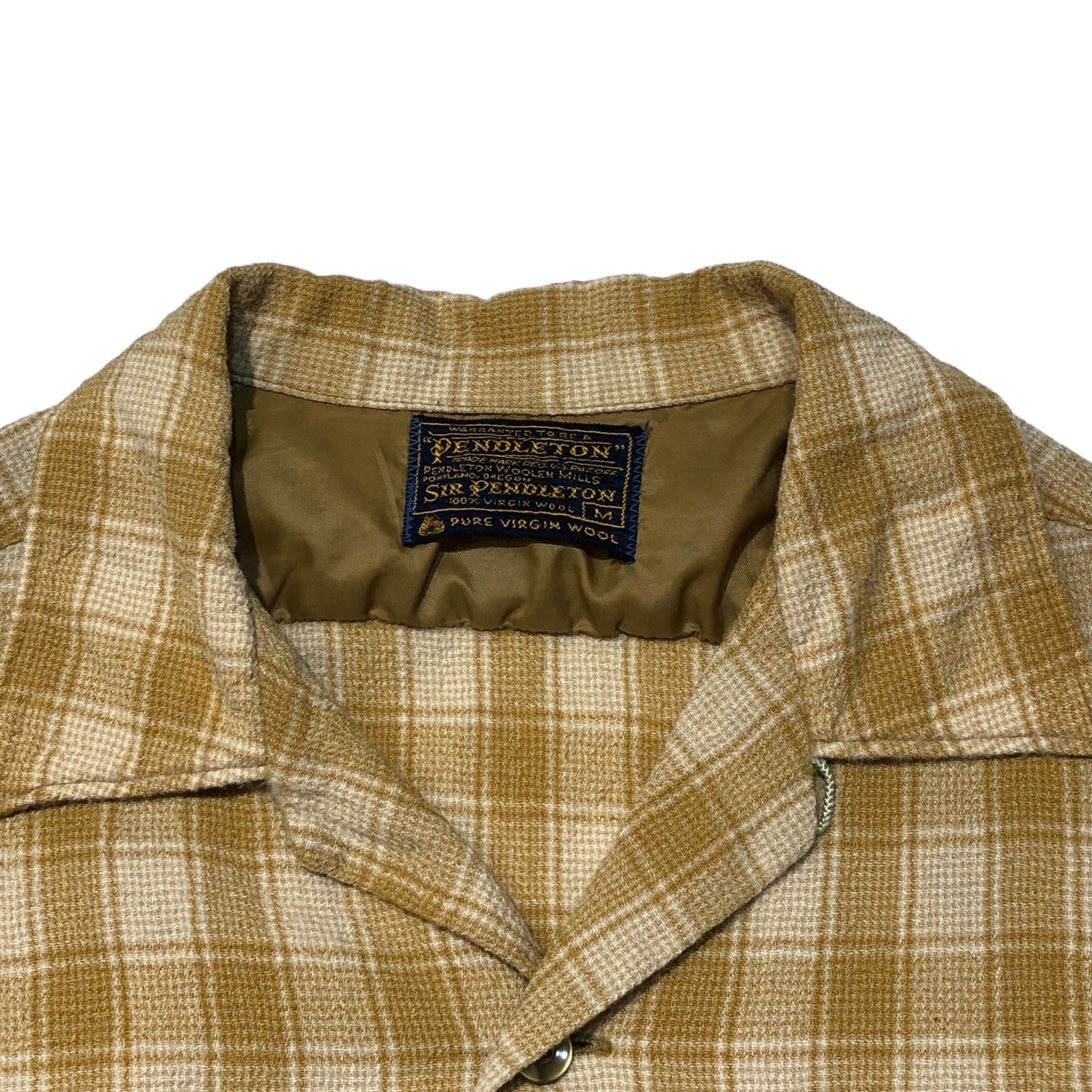 PENDLETON(ペンドルトン) 60's ~ 70's open collar wool check shirt