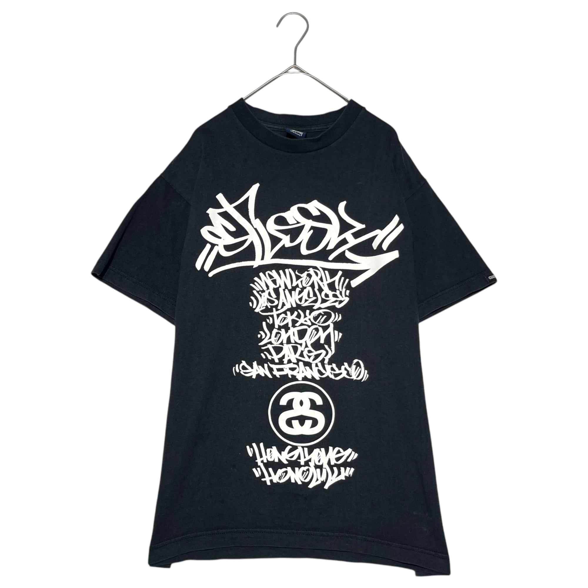 ゆ*あ様 90s old Stussy ブラック メッシュ Tシャツ STUSSY