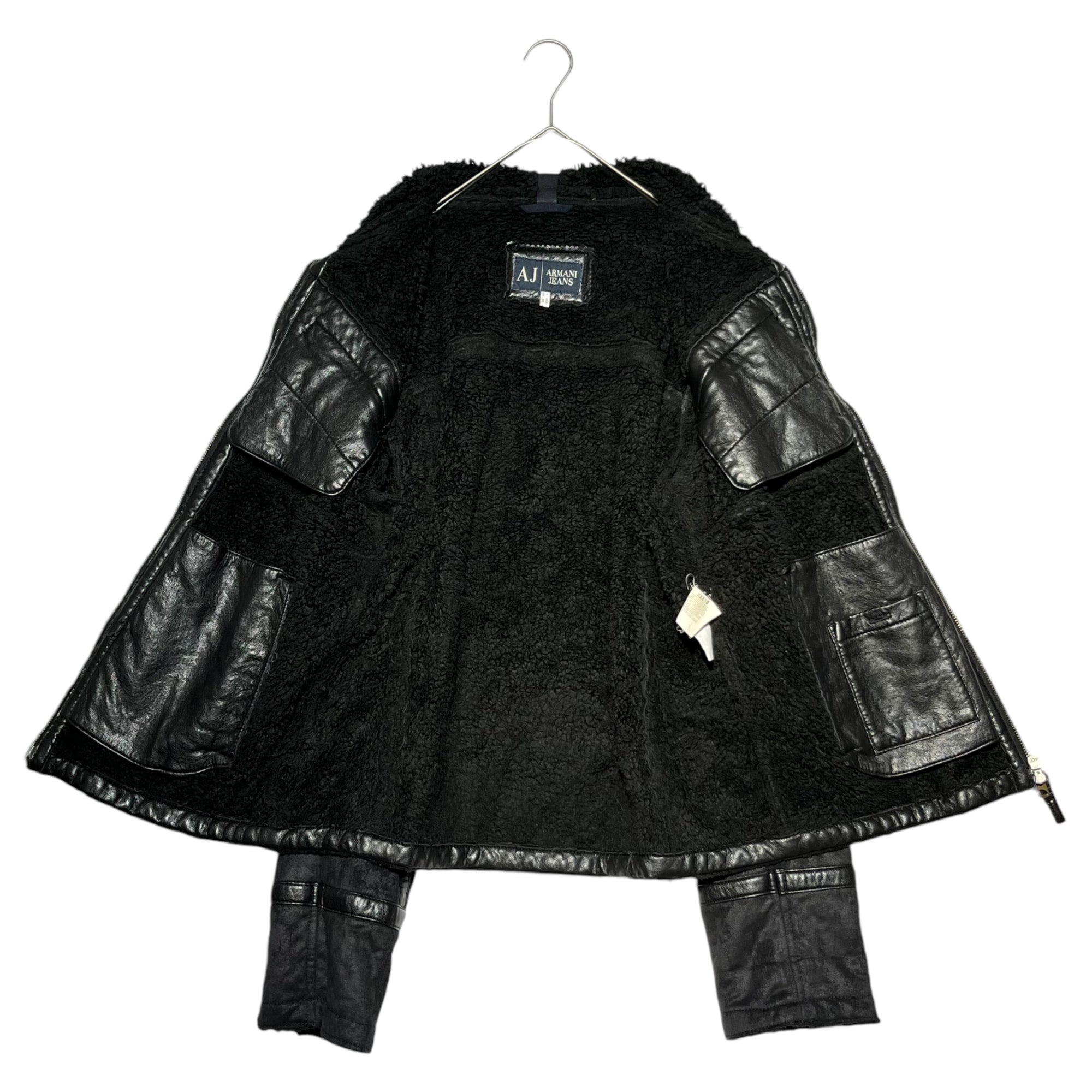 ARMANI JEANS(アルマーニジーンズ) 00's Eco leather pumping boa