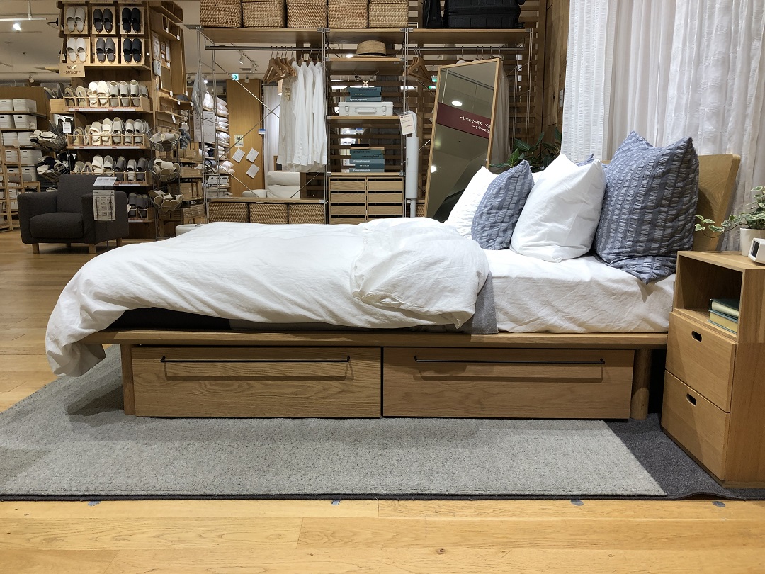 二子玉川】無印良品のおススメベッドフレームで快適な寝心地を
