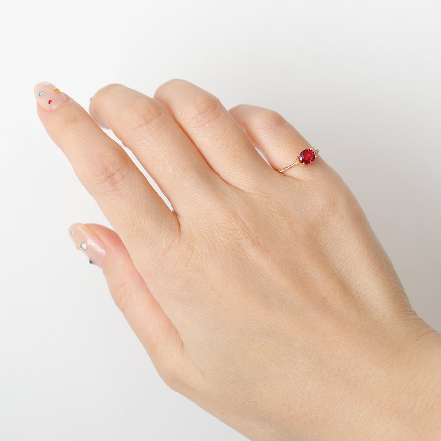 K10 ルビー ピンキーリング – mi luna