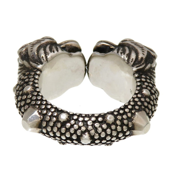 17号【GUCCI/グッチ】 タイガーヘッド リング・指輪 シルバー925 17.7g