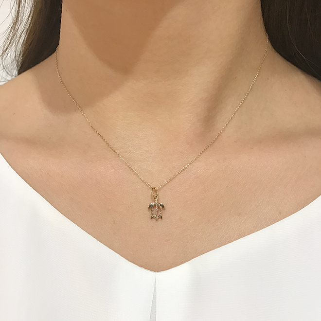 ハワイアンジュエリー/K14YG/ホヌペンダント | ハワイアンジュエリー