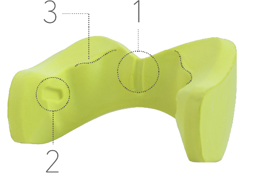 Keeps ランバークッション（腰のまくら） 約 幅51×奥行き31×高さ21cm