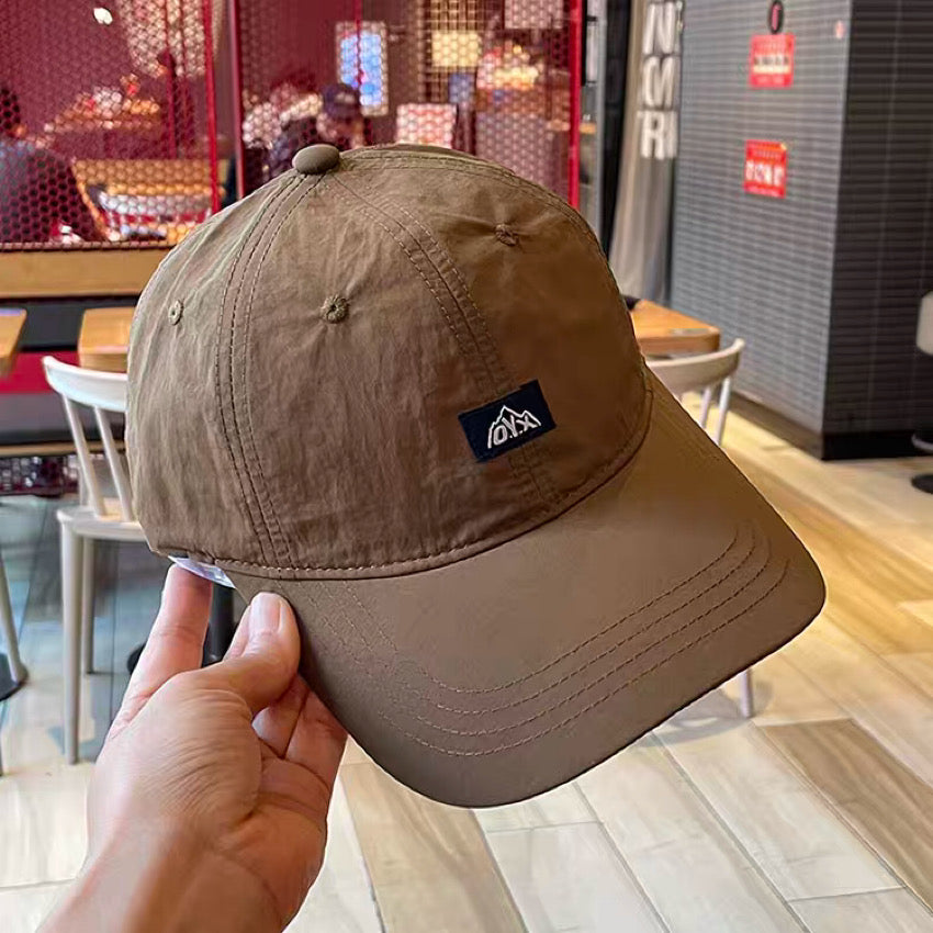 ワンポイントロゴ 速乾 ベースボールキャップ（6Colors）240453