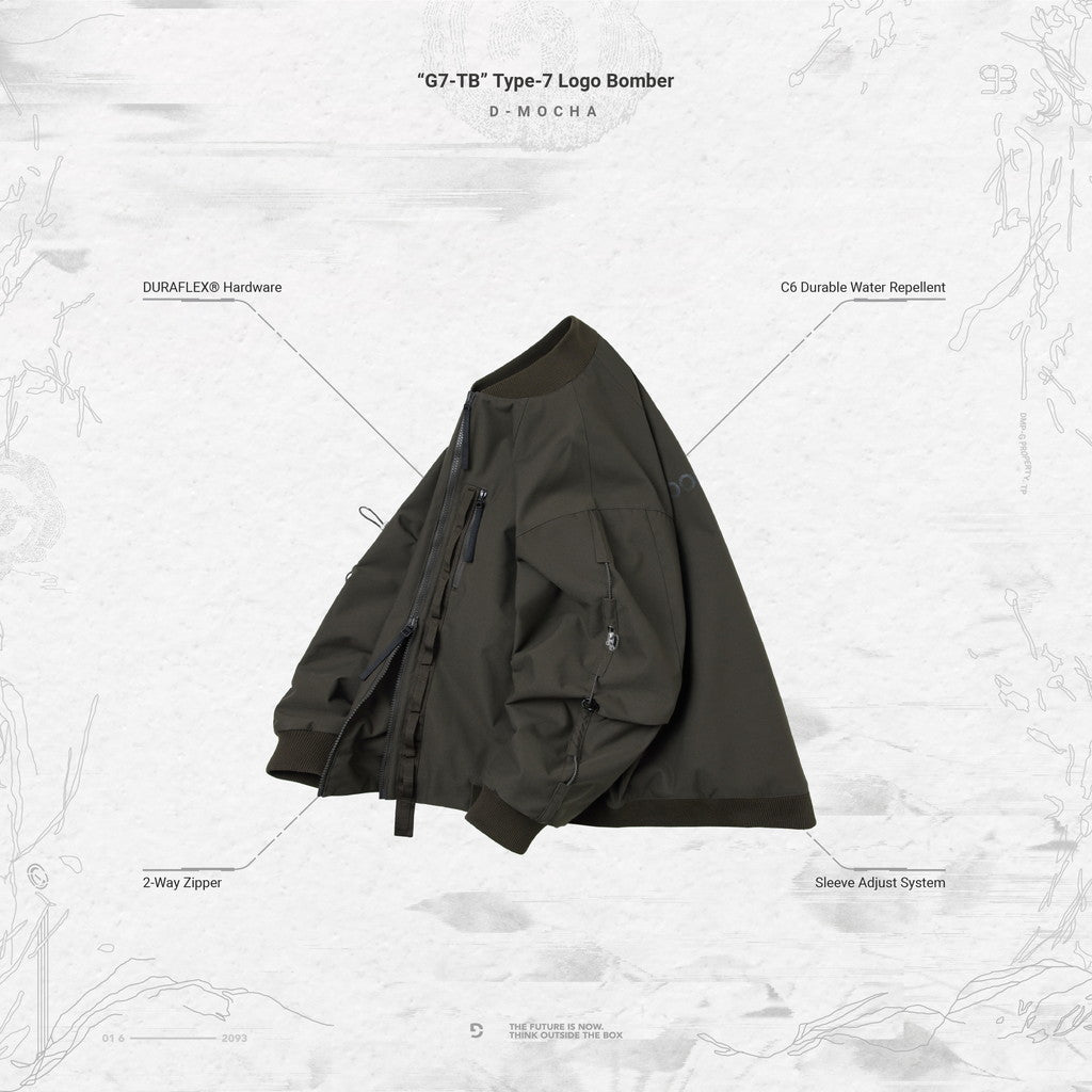 G7-TB」 Type-7 Logo Bomber #D-MOCHA [GOOPI-23AW-NOV-02] – cocorozashi