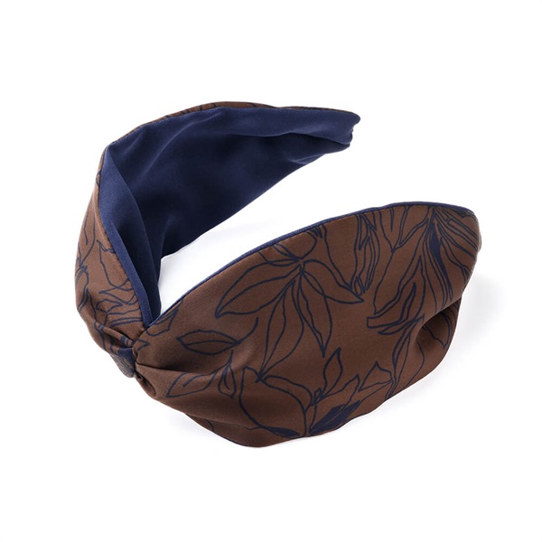 リバーシブルコクーン フレキシフィットヘアバンド(ブラウン