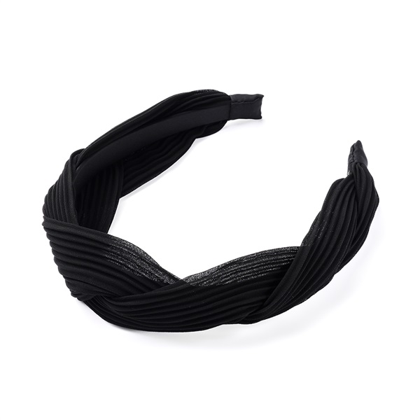クラシカルプリーツ フレキシフィットヘアバンド(ブラック) | フレキシ