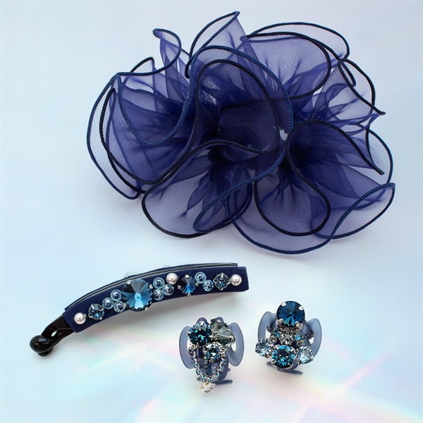 アトラクティブシャイン ホイップクリップ2個セット(ネイビー