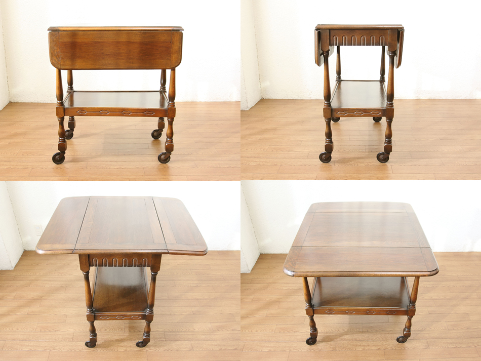 オーク バタフライキッチンワゴン｜アンティーク家具・照明の専門店