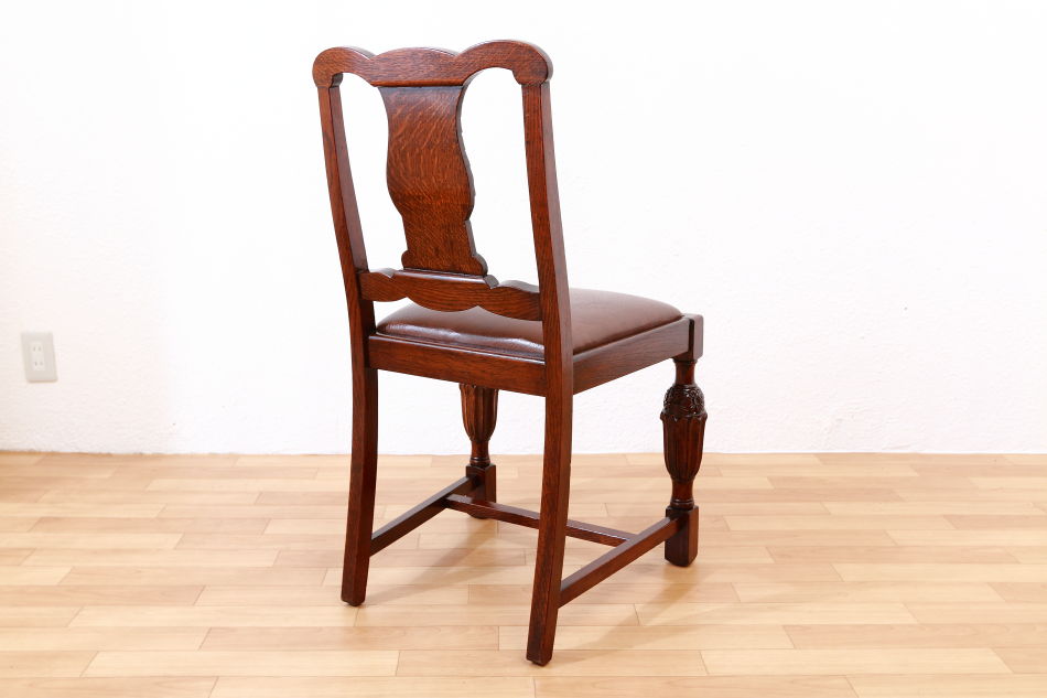 バルボスレッグ オークダイニングチェア6脚セット｜アンティーク家具