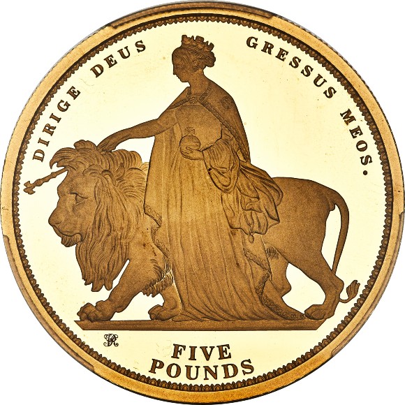 イギリス領オルダニー「ウナ＆ライオン」2019年 ヴィクトリア女王生誕