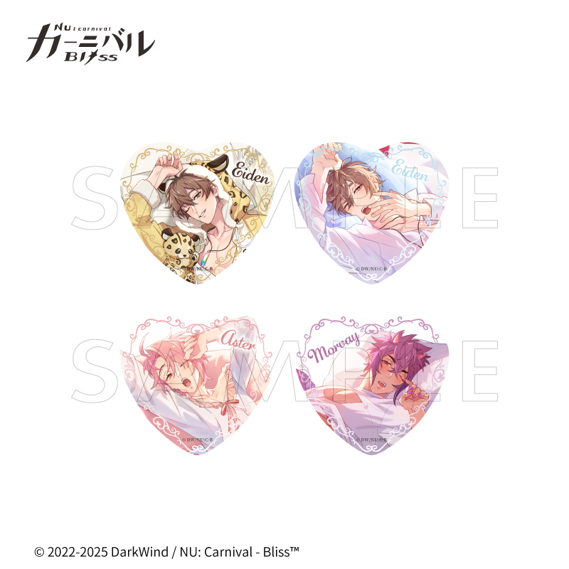 NU: Carnival - Bliss×fanfancy+ ハート缶バッジ BOX| FUKUYA ONLINE