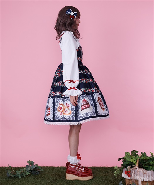 ベイクドベリージャンパースカートセット | Chalmiere | axes femme