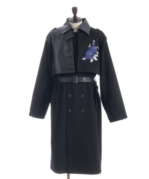 椿刺繍トレンチコート | REZEN | axes femme online shop