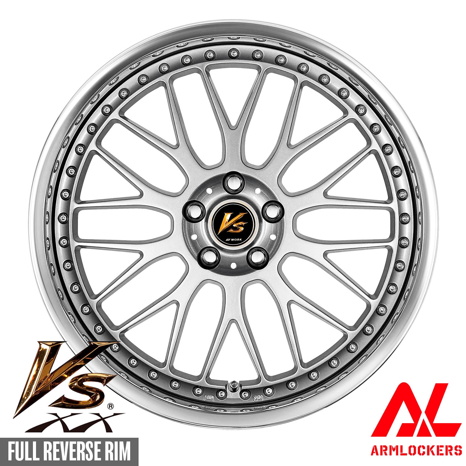 WORK VS XX 7.5j 18 inch Full Reverse Light Grayish Silver LGS