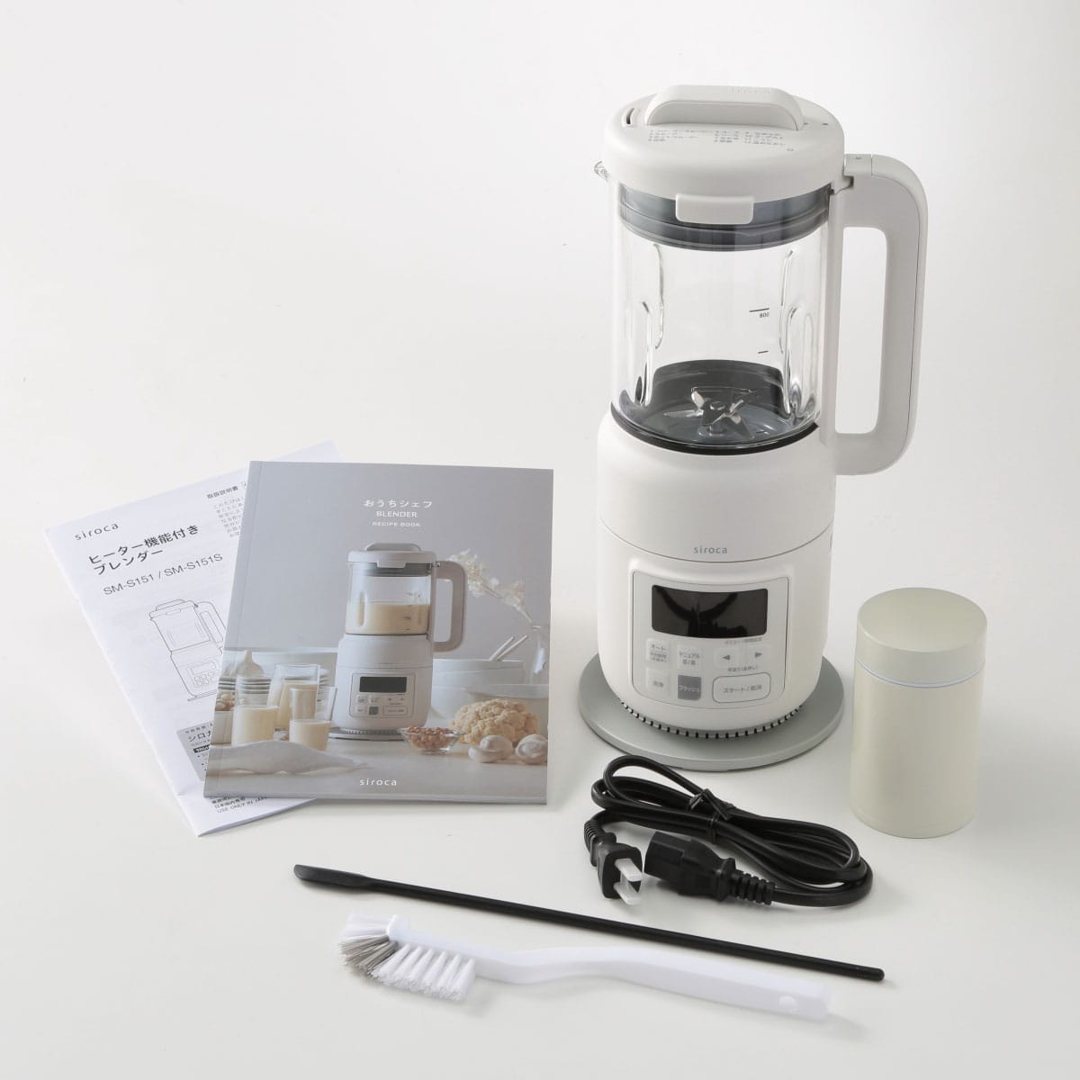 シロカ おうちシェフ ヒーター機能付きブレンダー(スープジャー付