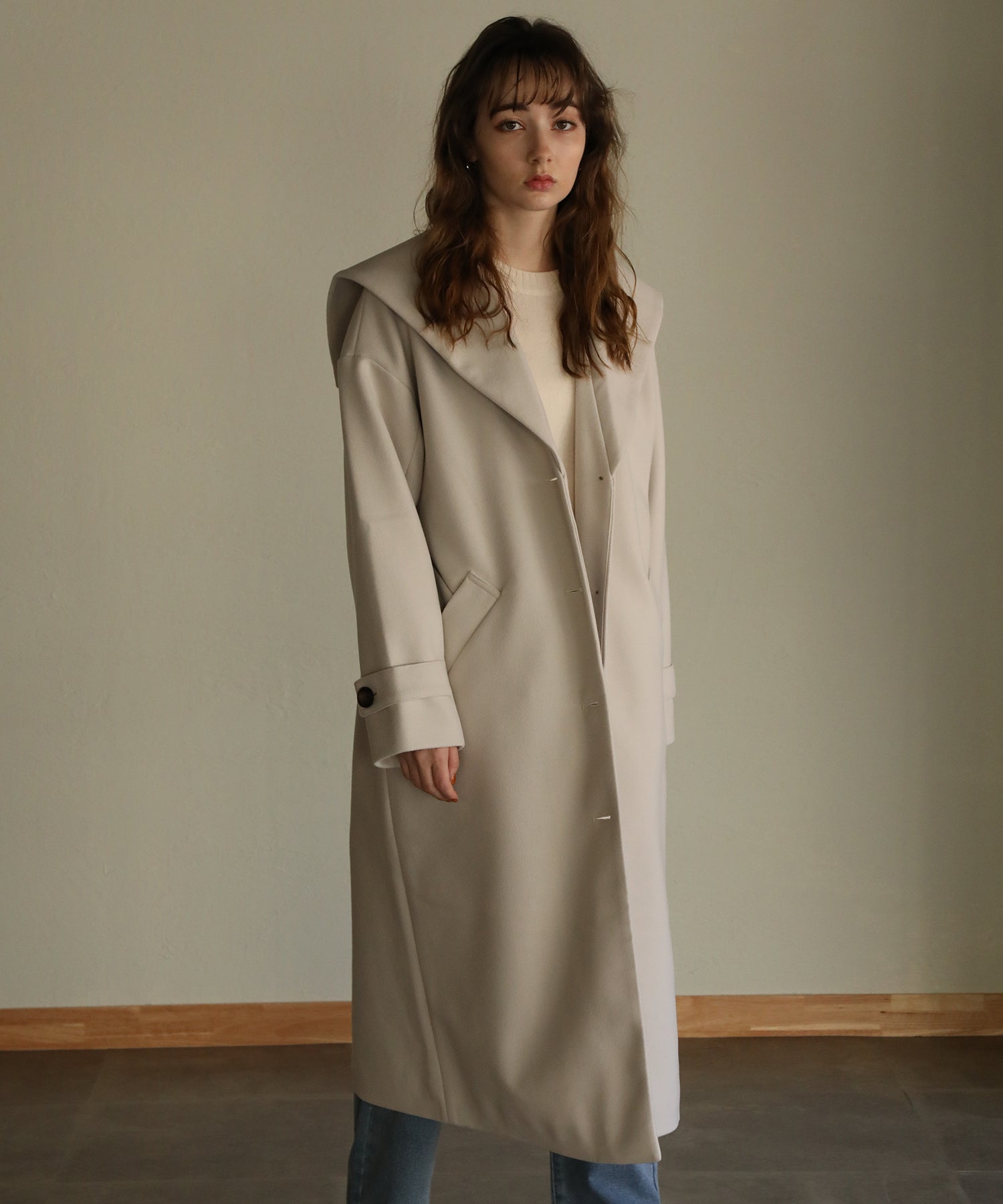 ウール調セーラーカラーオーバーコート｜コート・ジャケット - aity