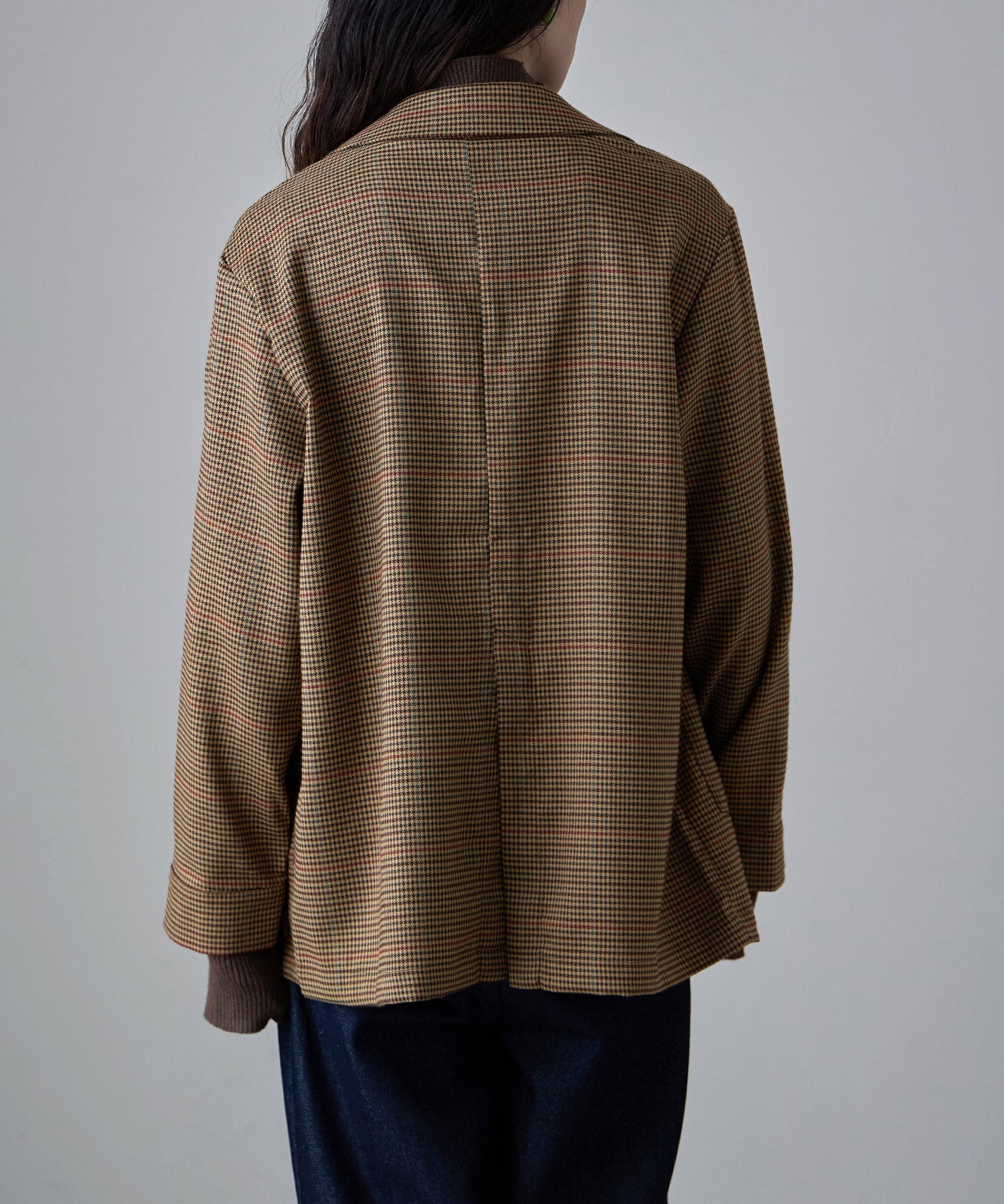 チェック柄シングルテーラードジャケット｜コート・ジャケット - etoll.