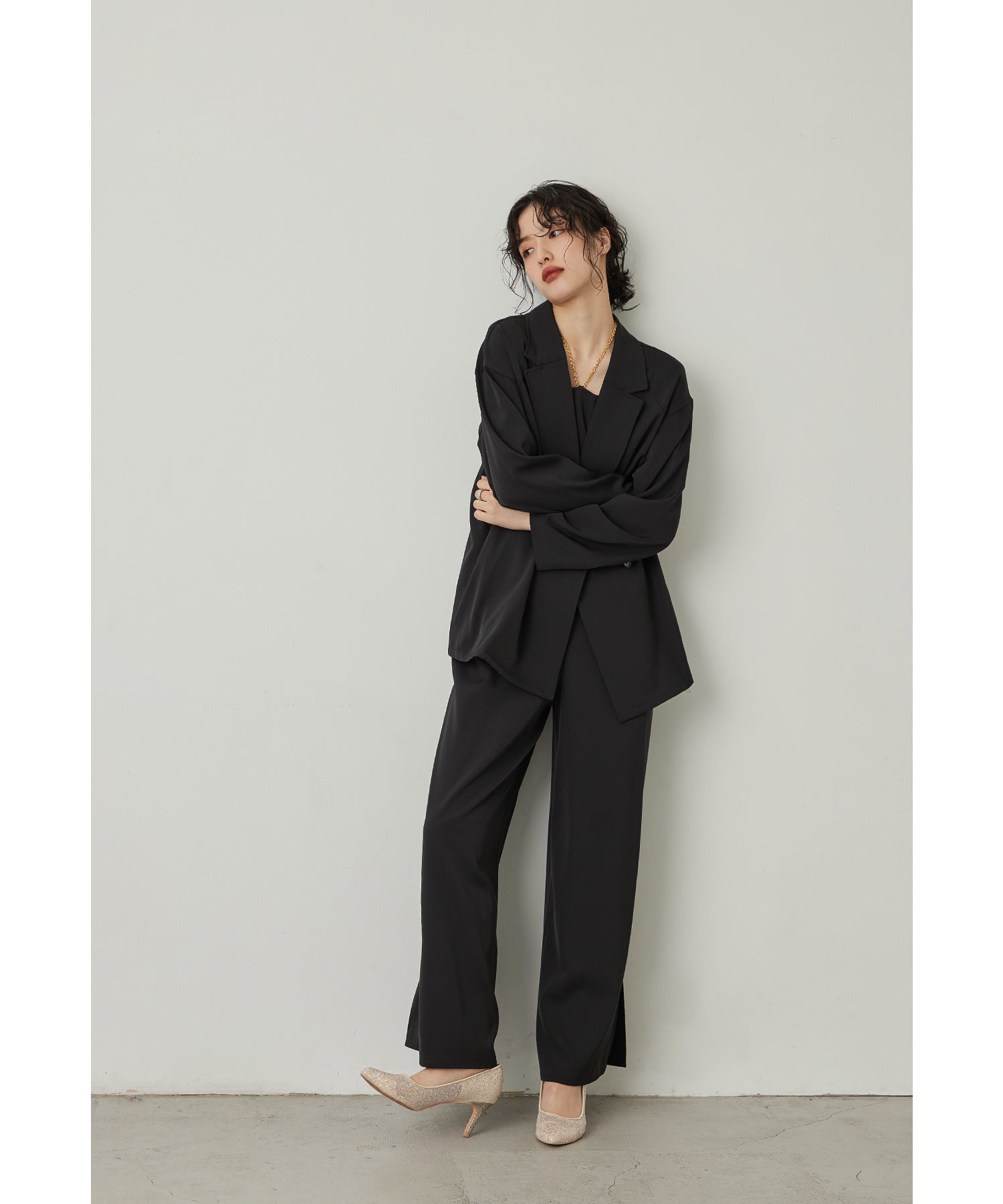 プラクティカルセットアップ 2点セット ストライプ ジャケット パンツ