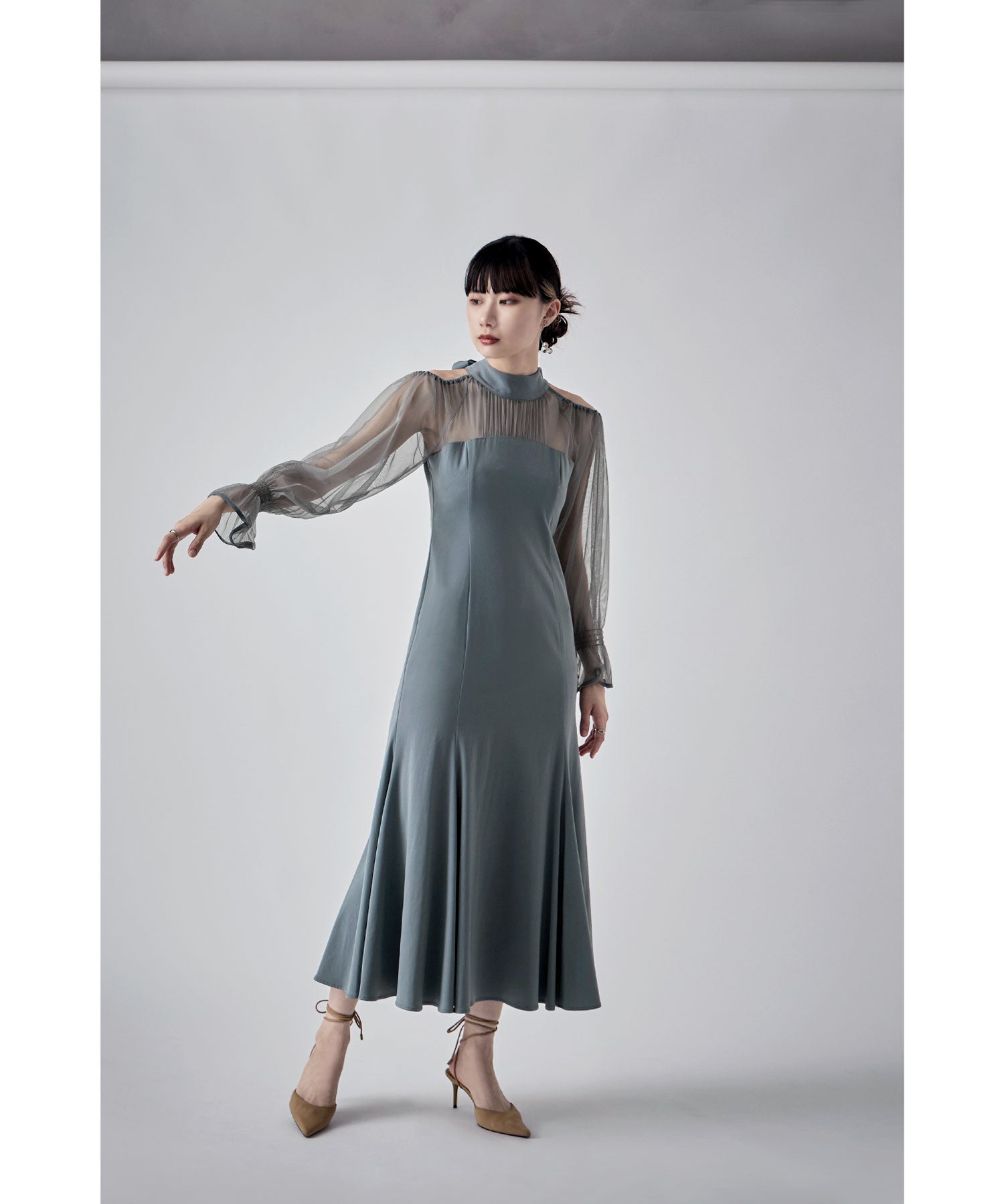 カットアウトマーメイドドレス｜パーティードレス・結婚式ワンピース