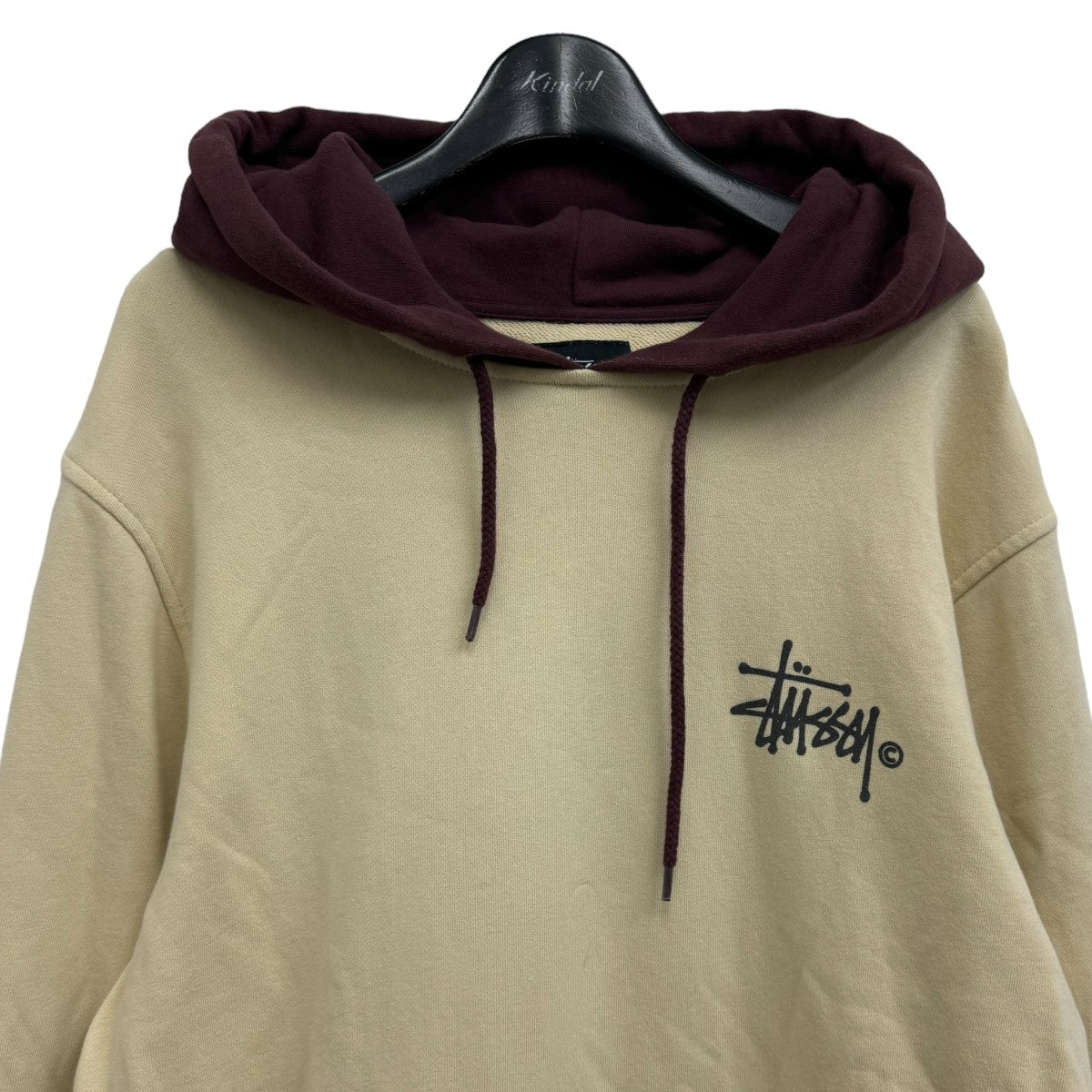 stussy(ステューシー) パーカー ベージュ×ブラウン サイズ M｜【公式
