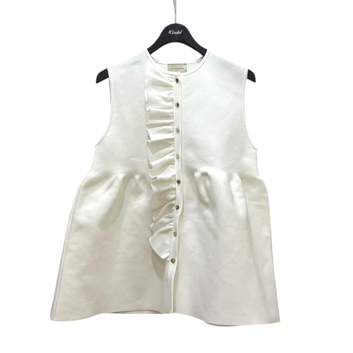 UNITED ARROWS(ユナイテッドアローズ) P フリル ニットベスト1518-106