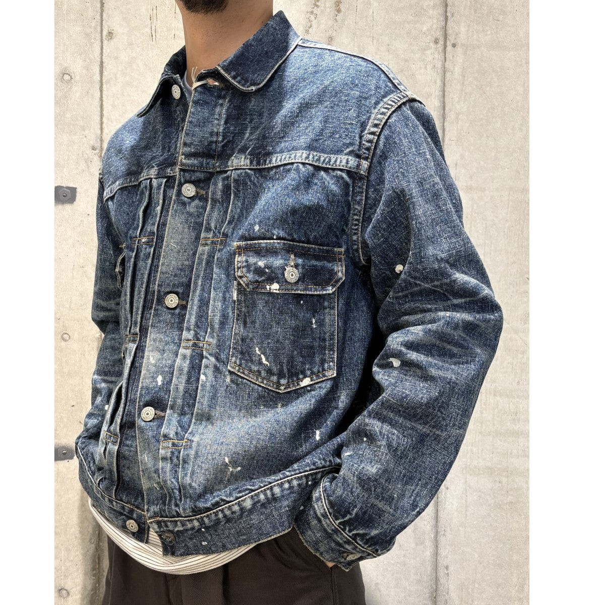 New Manual(ニューマニュアル) #006 LV 2ND T-BACK JACKET ONE-WASHED