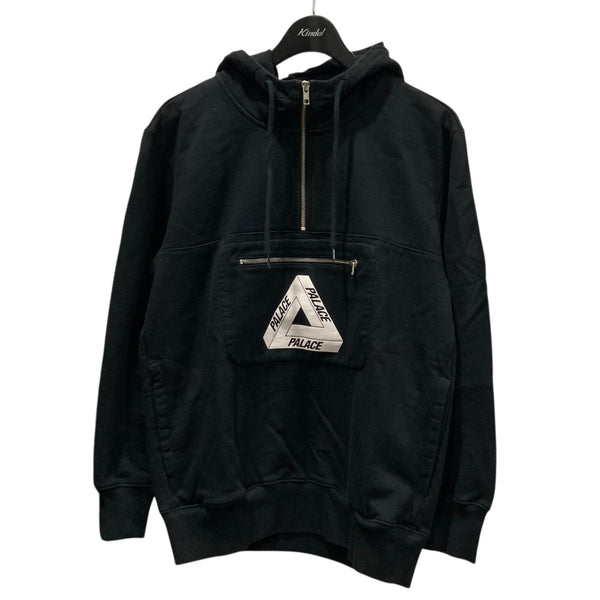 PALACE(パレス) TRI-FERG HALF ZIP HOODハーフジップパーカー ブラック