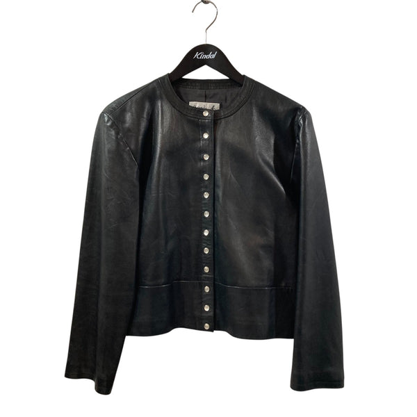 agnes b(アニエスベー) SPECIALレザージャケット ブラック サイズ 40