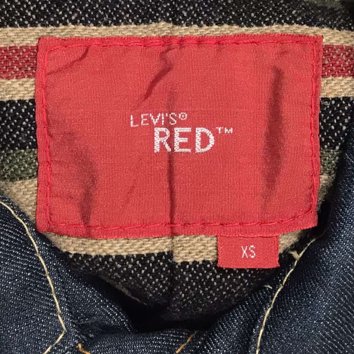 LEVI'S RED(リーバイスレッド) 02AW 袖レザーデニムジャケット TYPE 4