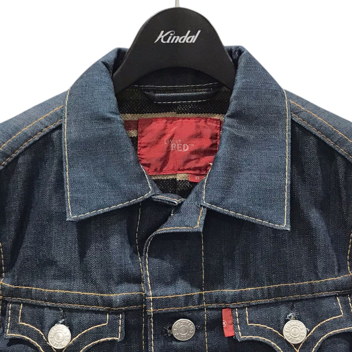 LEVI'S RED(リーバイスレッド) 02AW 袖レザーデニムジャケット TYPE 4