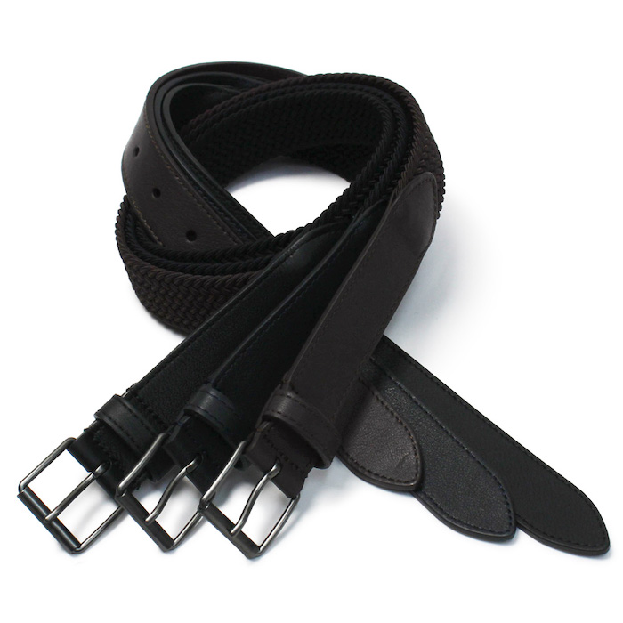 アンダーソンズ / Anderson's / レザー × ゴム メッシュ ベルト