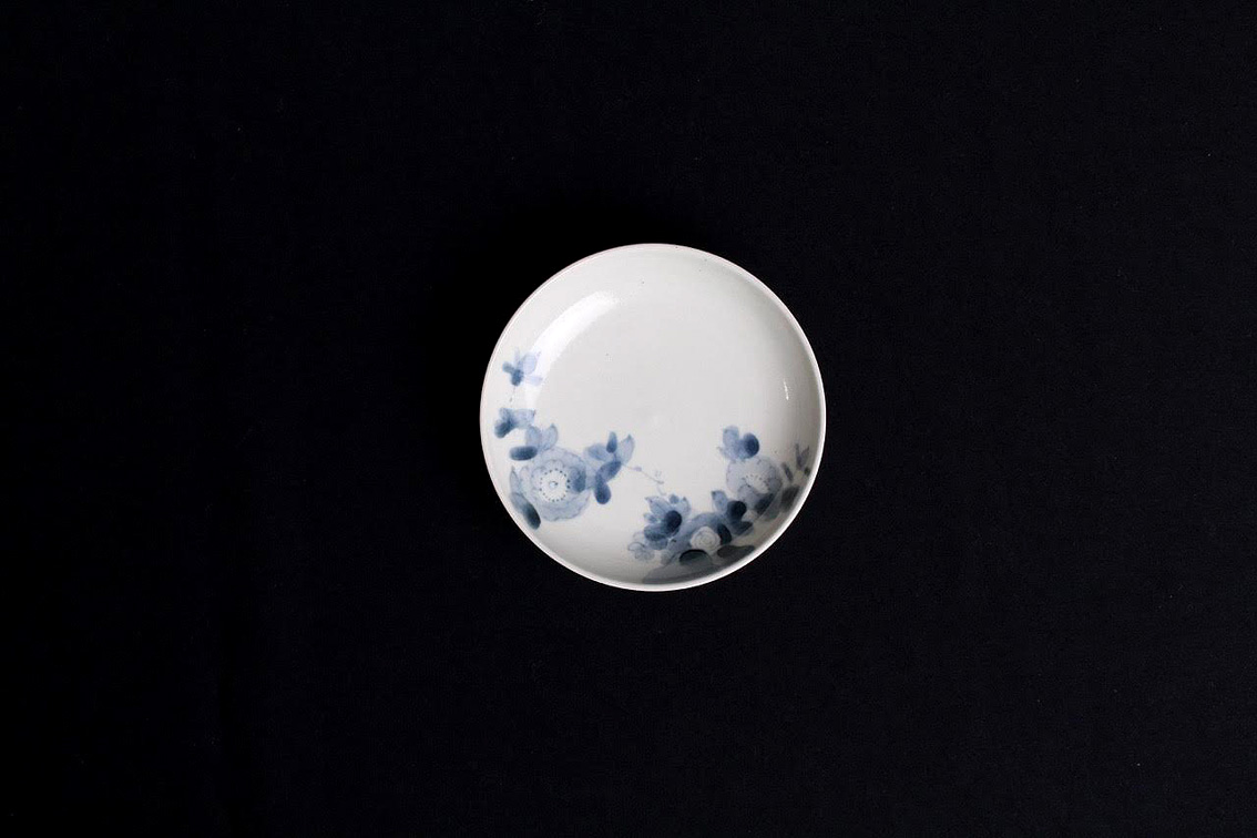 浜野まゆみ/ 染付花文豆皿 | リブ・アート オンラインショップ