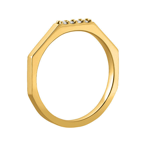 K18イエローゴールド ダイヤモンド ピンキーリング | 高品質 金・プラチナ