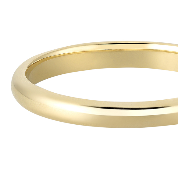 K18 カラーゴールドリング〕K18 リング ライトイエローゴールド (幅約