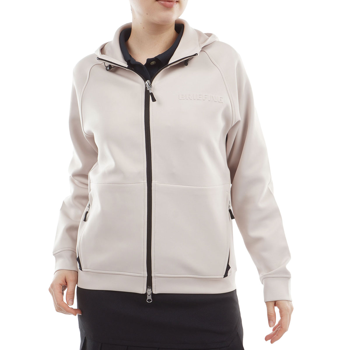 ストレッチ 3D ロゴ パーカー レディス(中間着(セーター、トレーナー