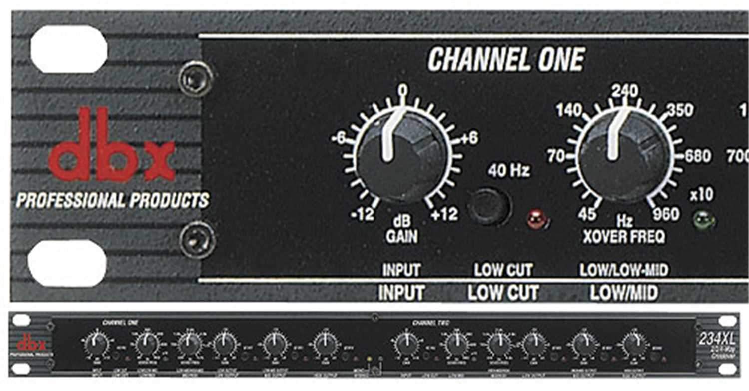DBX 234-XL Stereo 2, 3 & 4 Way Crossover XLR I/O