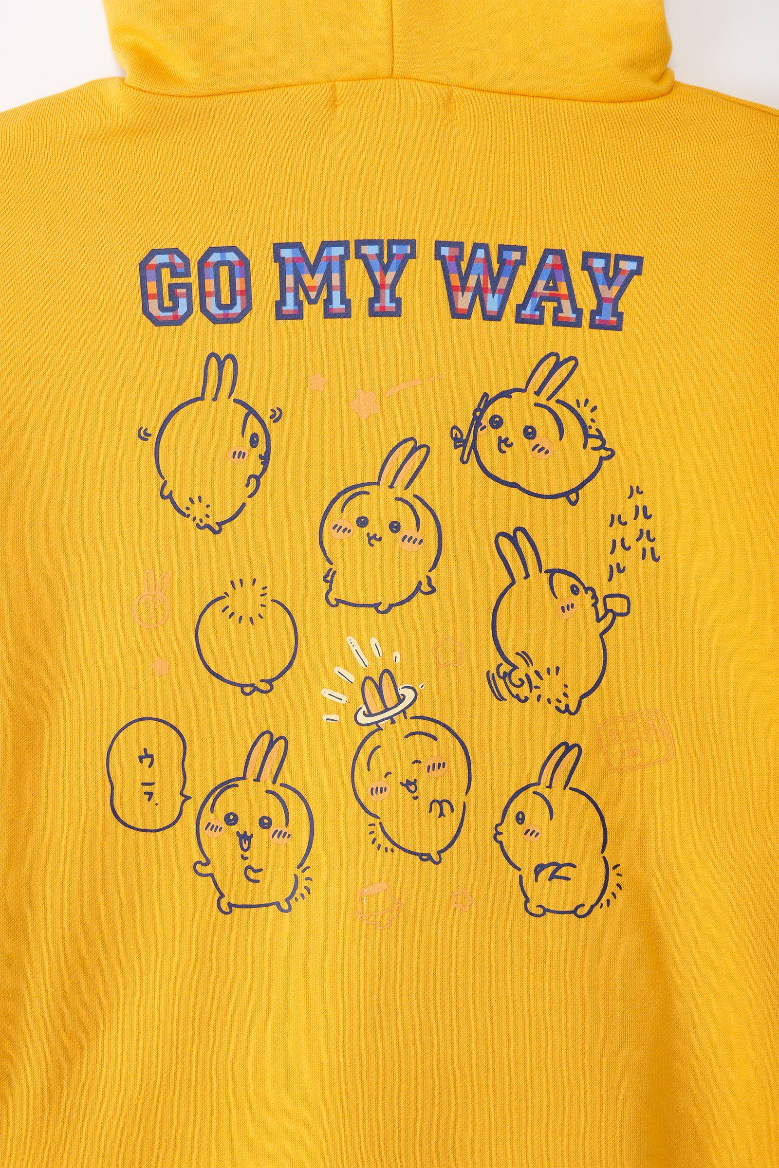 ちいかわ ZIPパーカー GO MY WAY イエロー