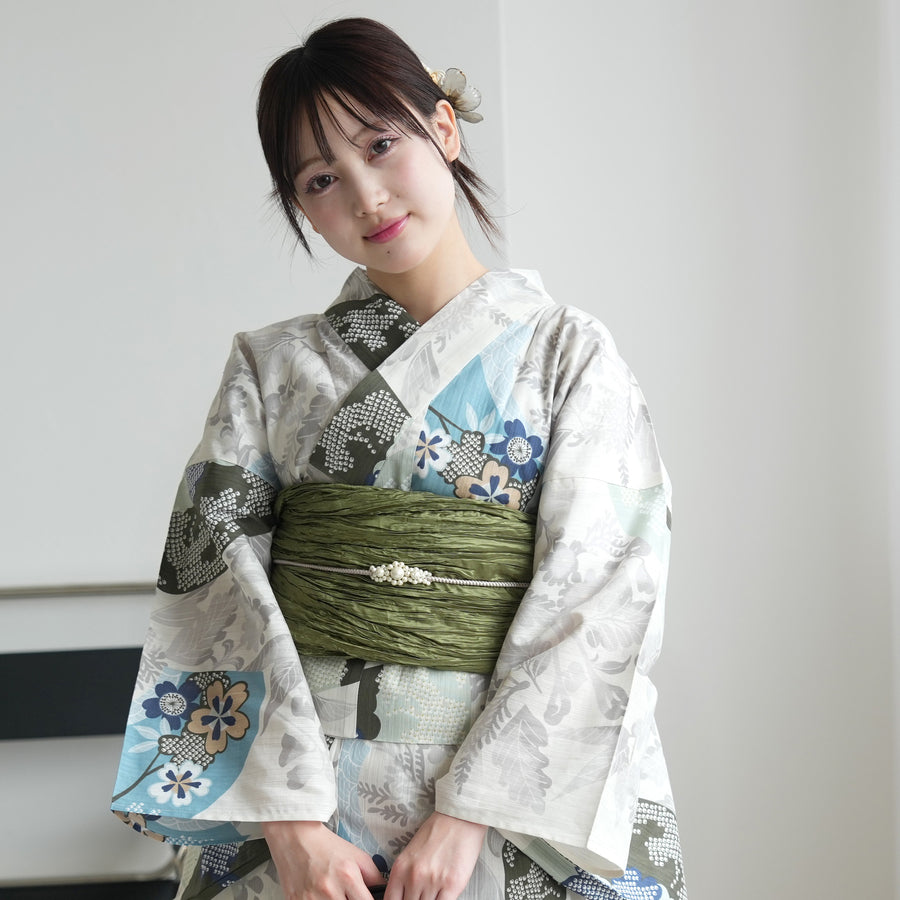 ♡utatane×maru♡ ウタタネ コラボ 浴衣＆帯 2点セット ♡utatane×maru