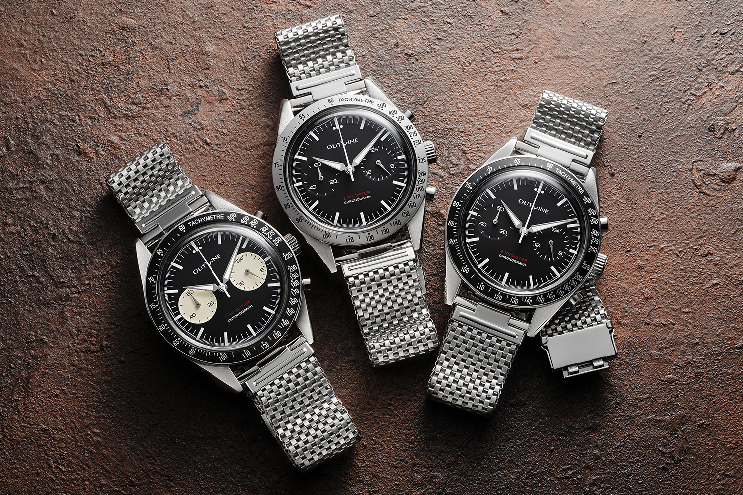 アウトライン・2レジスタークロノ シリーズ II （ブラックベゼル×逆