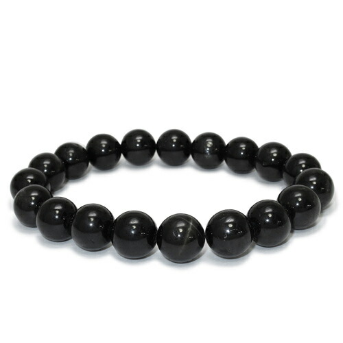 楽天市場】ブラックスター サファイア ブレスレット ダイオプサイト