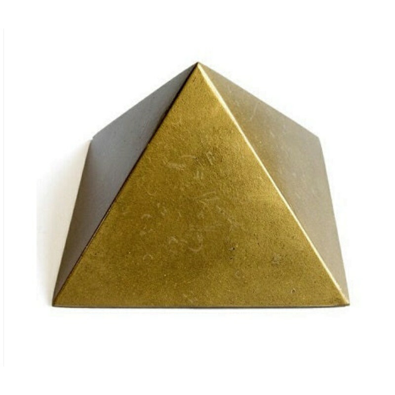 楽天市場】ピラミッドオブジェ（ゴールド） 《ボヘミアンオルゴナイト