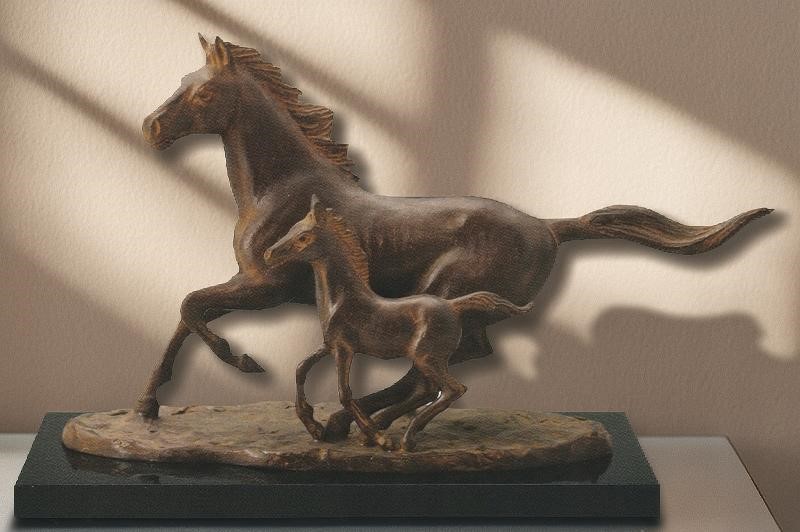 楽天市場】高岡銅器 午 干支 馬の置物 うま 躍進 日本彫刻界の最高峰