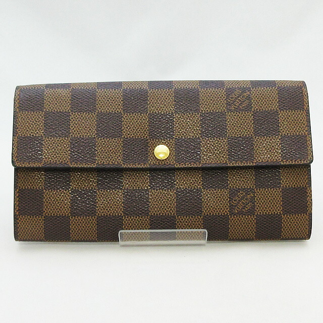 楽天市場】ルイヴィトン LOUISVUITTON ダミエ ポルトフォイユ・サラ 長