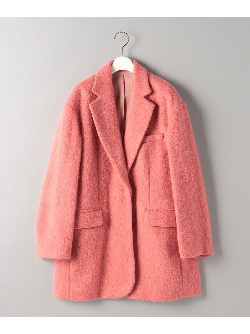 SALE／70%OFF】ウール*モヘヤブレンド シャギー ビッグ ジャケット