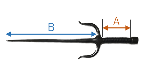 釵 ステンレス製 沖縄型（全日本琉球古武道連盟公認） (国内生産)の