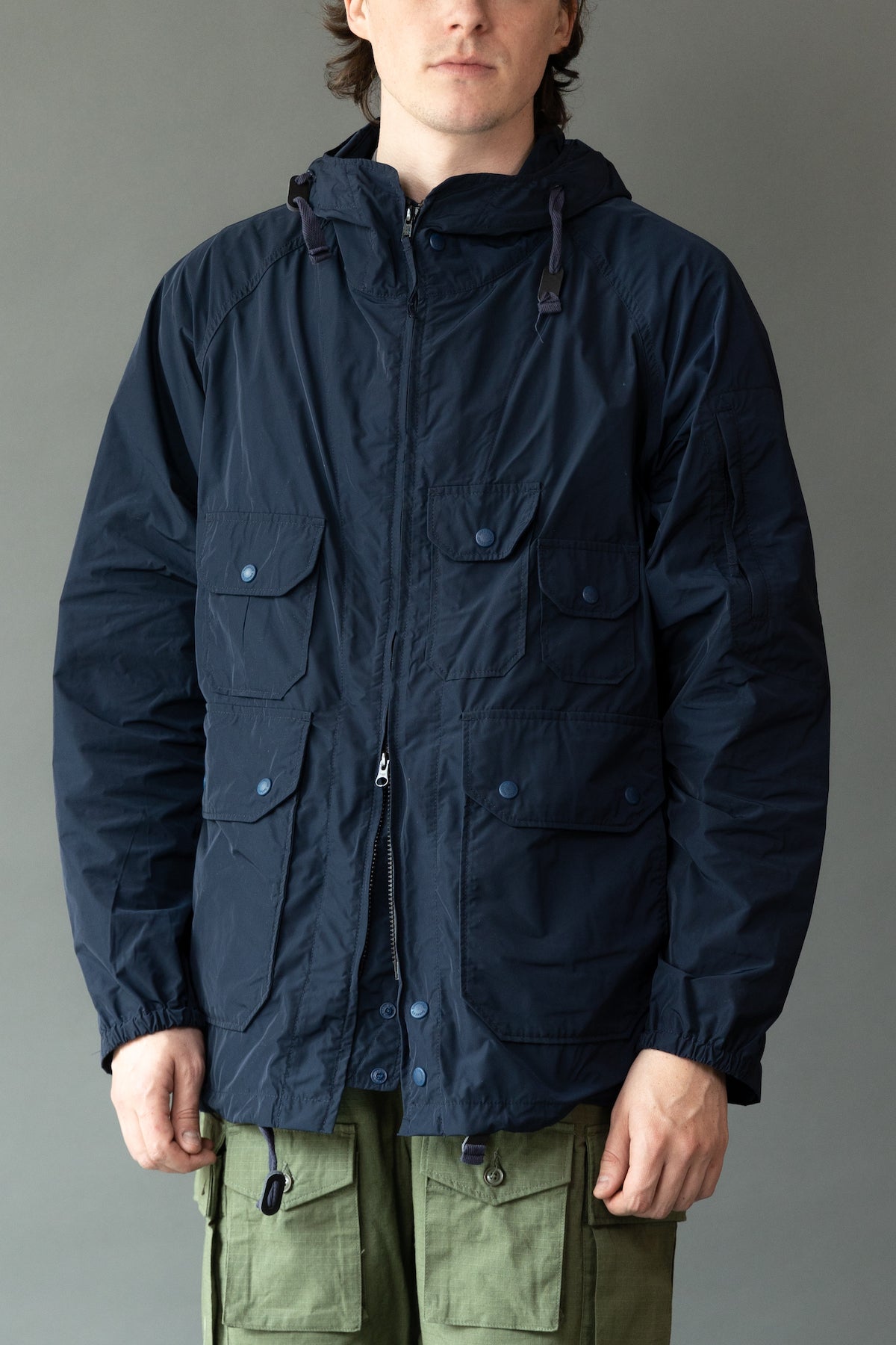 Engineered Garments Atlantic Parka | Dark Navy Memory Polyester